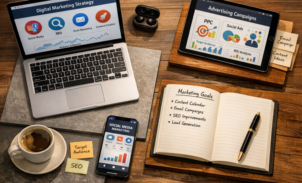Marketing channels diagram with micro-commitment touchpoints
