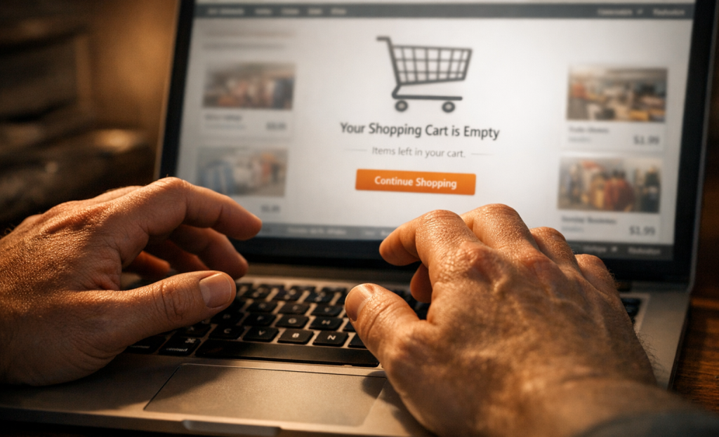 Broken funnel with declining micro-conversion metrics