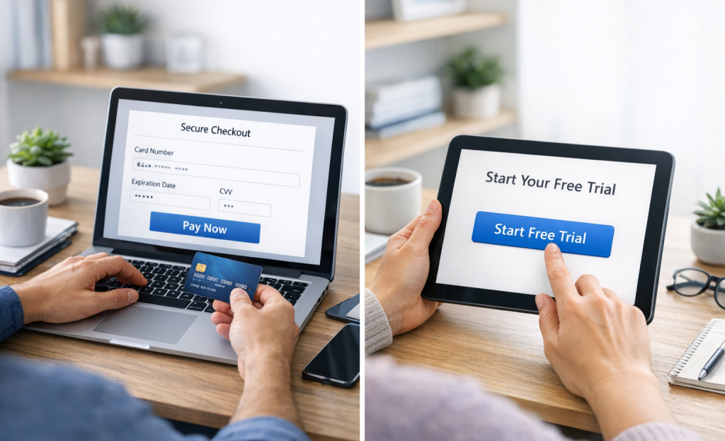 Free trial model comparison decision chart