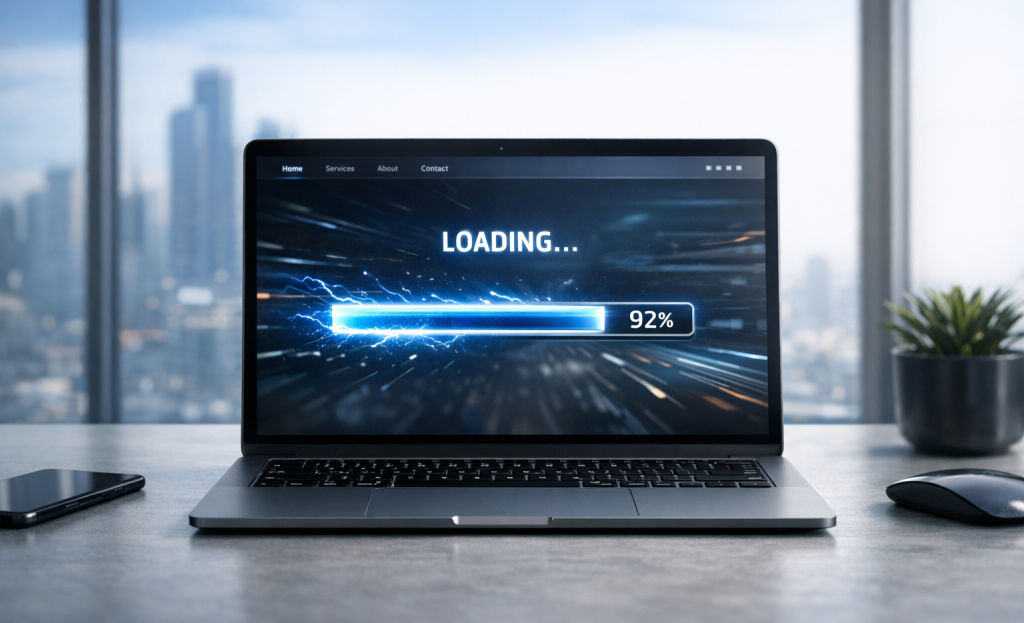 Fast loading webpage boosting conversion rates