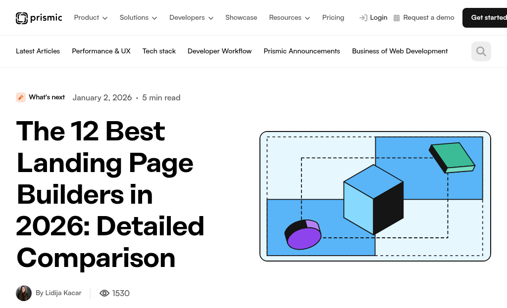 Landing page builder comparison chart side by side