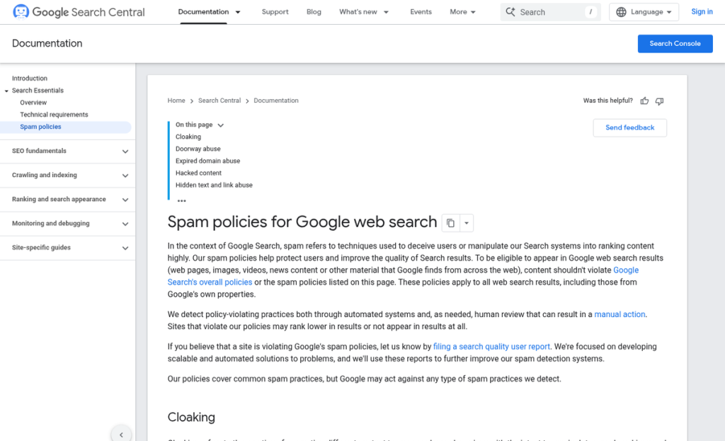Why Cloaking Is the Line You Cannot Cross