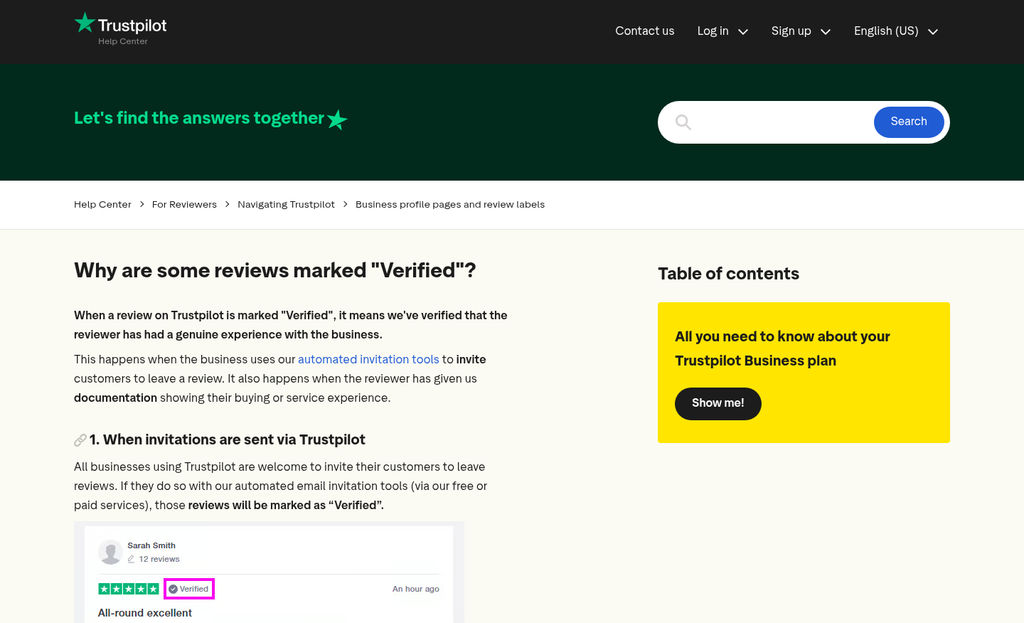 Screenshot showing social proof notification source transparency