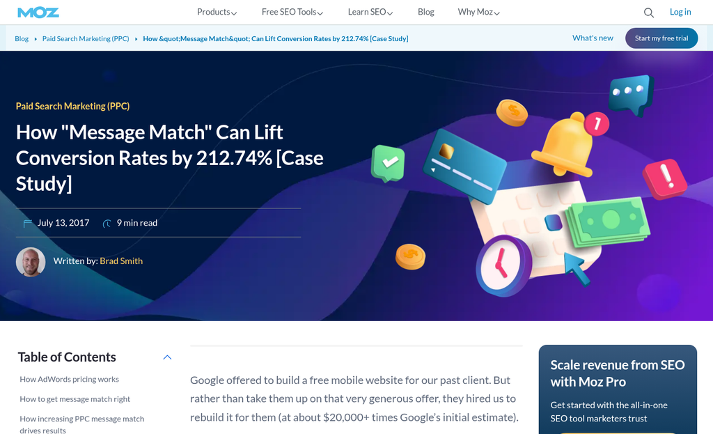 Paid ad landing page with opt-in form