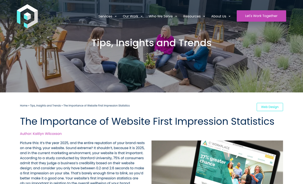 Webinar registration page with weak headline copy