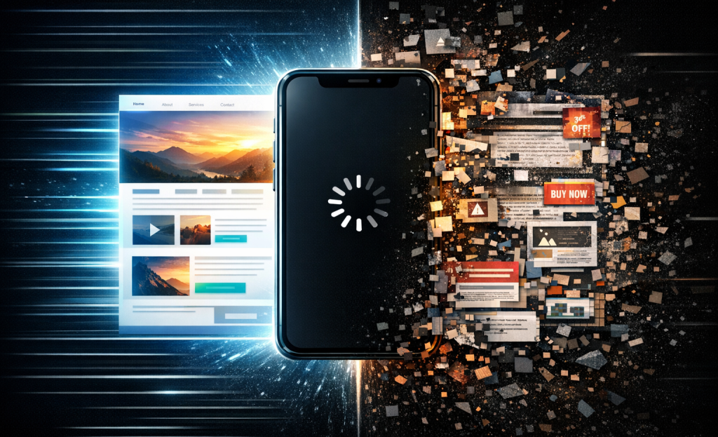 Slow loading hero section losing website visitors
