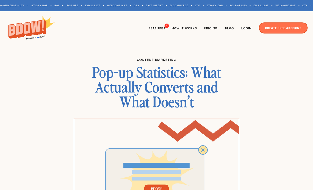 Popup with countdown timer and honest deadline
