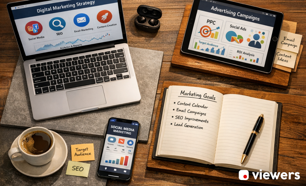 Marketing channels diagram with micro-commitment touchpoints