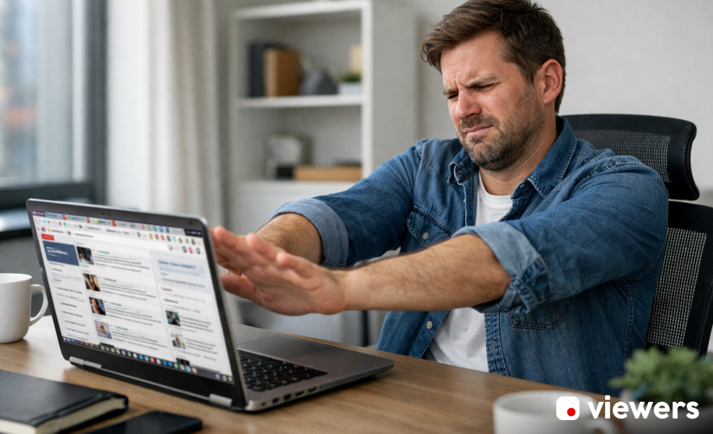 Frustrated marketer reviewing failed conversion strategy