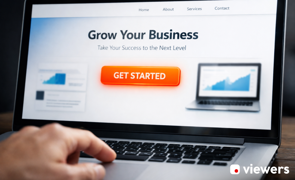 Colorful call-to-action buttons comparison chart