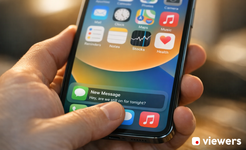 Mobile popup blocking smartphone screen content