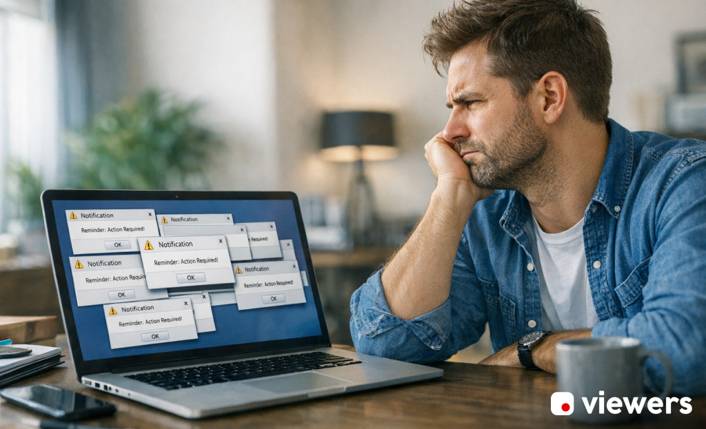 Popup frequency settings and suppression rules dashboard