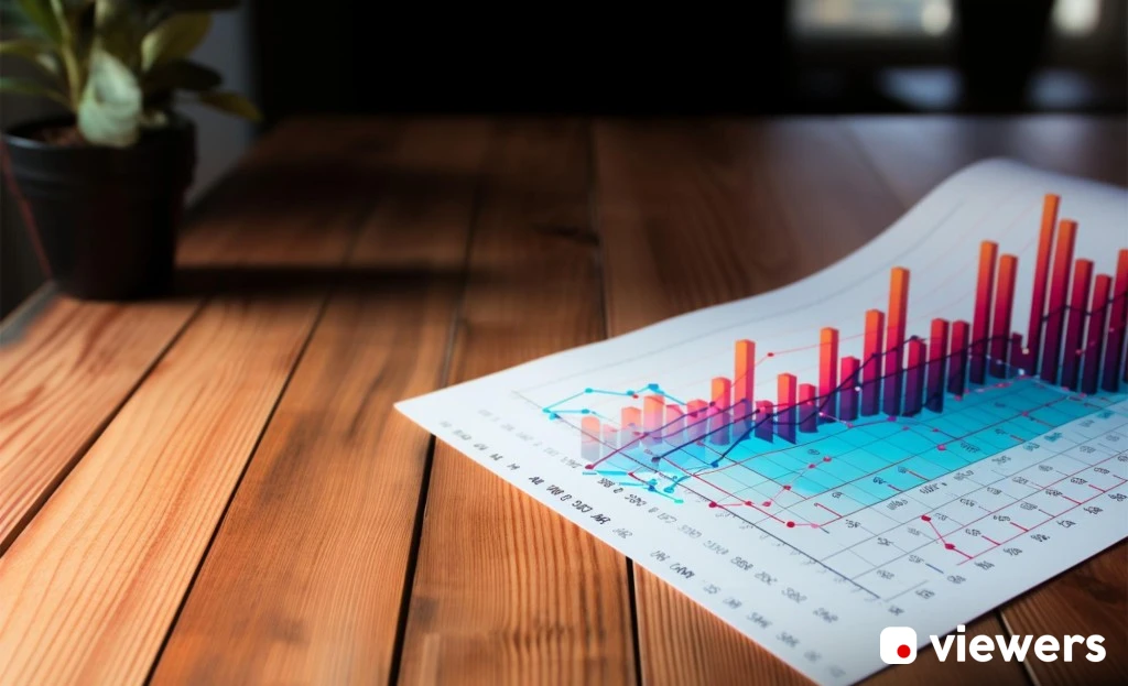 Bar chart showing website traffic volume comparison