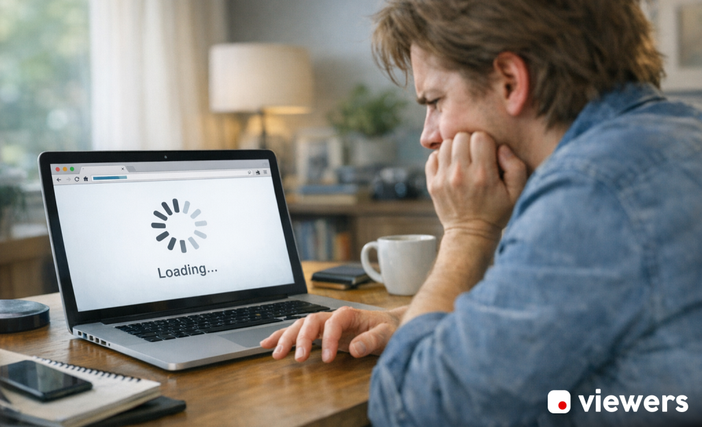 Slow loading website losing potential customers