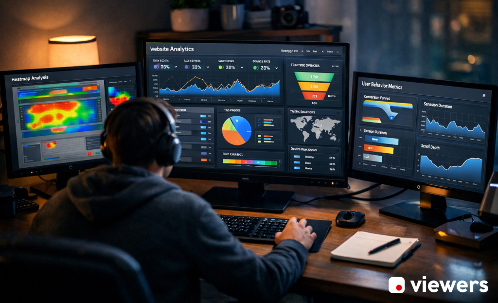 Dashboard showing sticky bar conversion metrics
