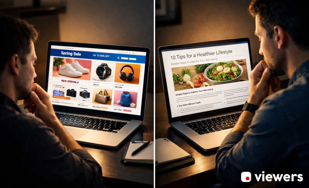 Decision chart comparing popup trigger types