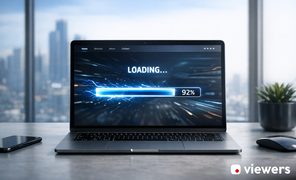 Fast loading webpage boosting conversion rates